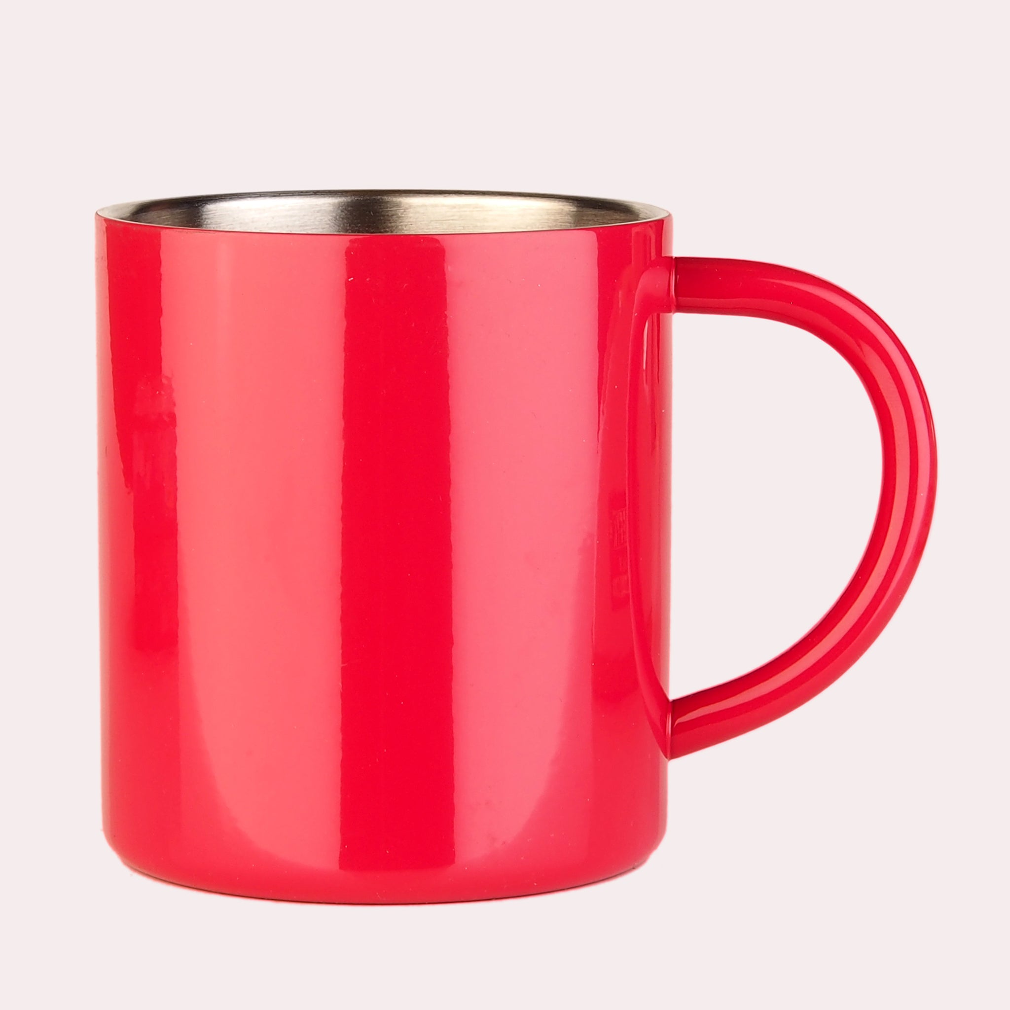 Edelstahlbecher 0,4l farbig pulverbeschichtet